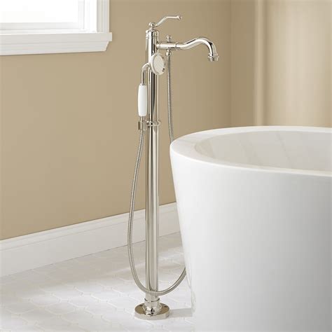 Leta Freestanding Tub Faucet with Hand Shower | Free standing tub ...