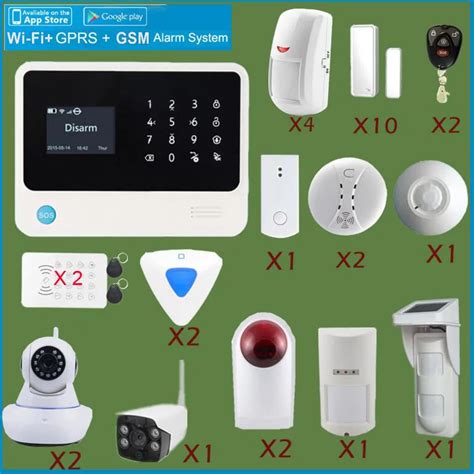 Smart IOS&Android app controlled home GSM alarm system G90B Wifi alarm ...