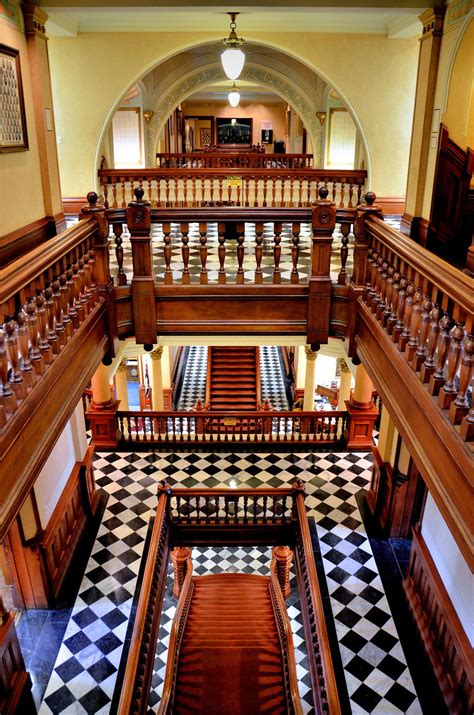 Wyoming State Capitol Interior Staircase in Cheyenne, Wyoming ...