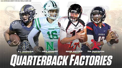 Top 20 high school football quarterback factories