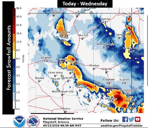 Snow expected tonight in Williams and most of northern Arizona ...