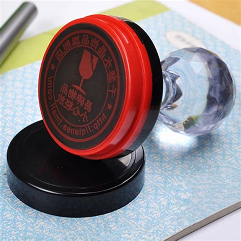 Diy pre ink customized self inking stamp rubber round and oval for scrapbooking-in Stamps from ...