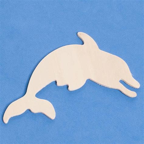 Unfinished Wood Dolphin Cutout - Wood Cutouts - Unfinished Wood - Craft ...