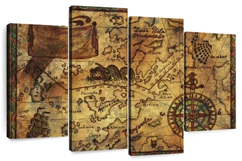 Treasure Map With Images Map Canvas Art Map Wall Art - vrogue.co