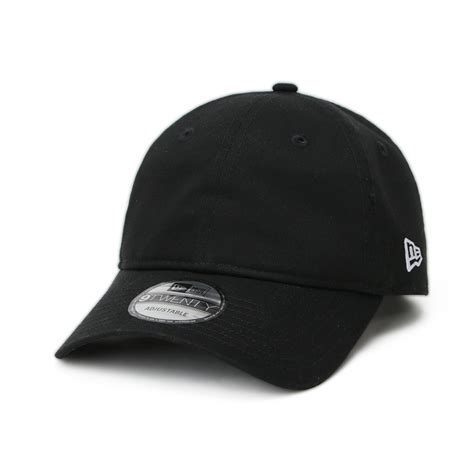 New Era Plain Black 9TWENTY Adjustable Cap (ESSENTIAL) | Shopee Philippines