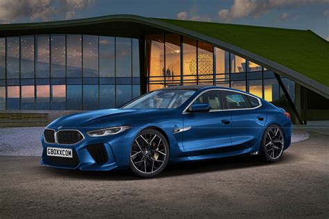 BMW M8 Gran Coupe Puts On A Production-Ready Blue Suit | Carscoops