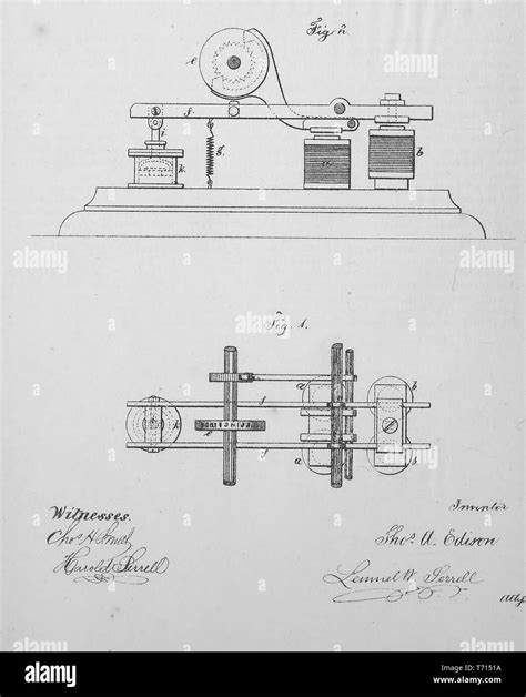 Thomas edison patents Black and White Stock Photos & Images - Alamy