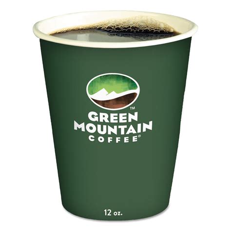 Green Mountain Coffee Eco-Friendly Paper Hot Cups, 12oz, Green Mountain ...