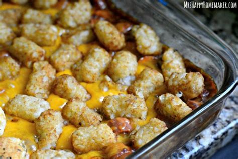 Quick & Easy - Chili Cheese Hot Dog Casserole (two ways!) - Mrs Happy ...