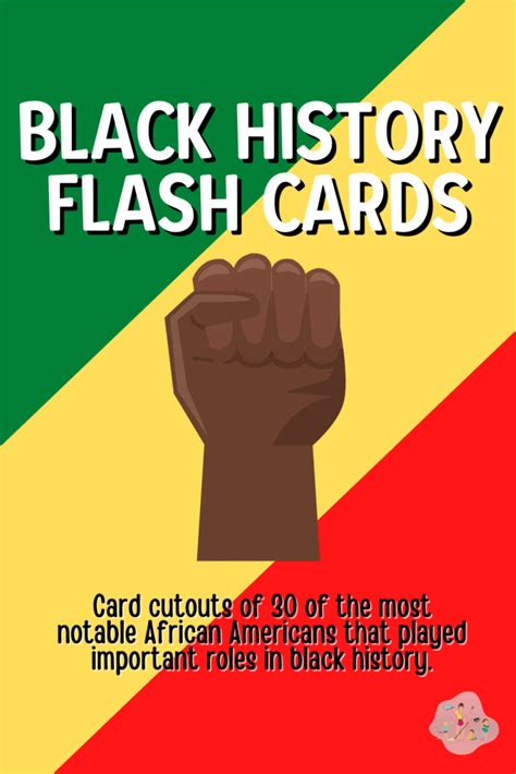 Black History Flash Cards - The Fervent Mama