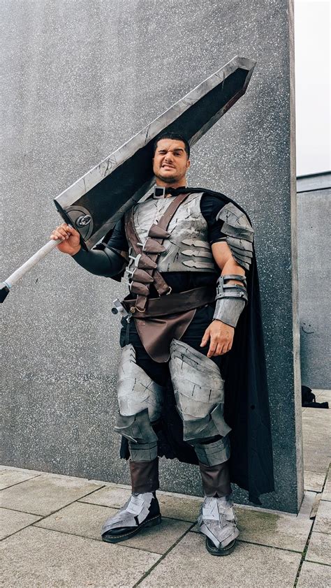 Guts cosplay I made for my 6'4 friend : r/Berserk