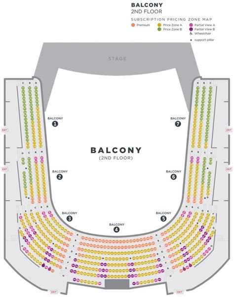 Music Hall Seating Chart