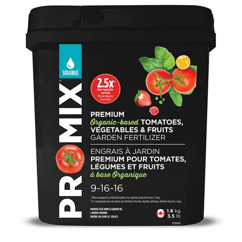 PRO-MIX Organic-Based Garden Fertilizer for Tomatoes, Vegetables and fruits 9-16-16