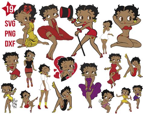 BettyBoop black svg, BettyBoop black png, Betty Boop Bundle, Betty Boop Character svg, American ...