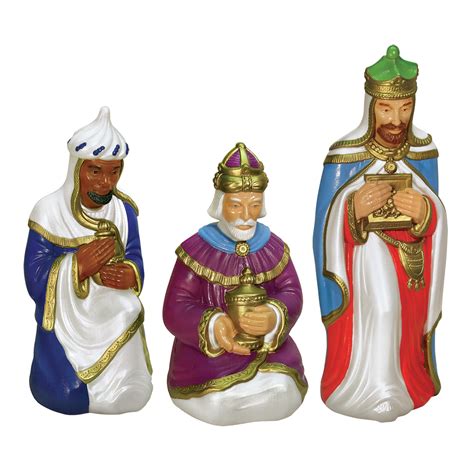 General Foam Plastics Set of 3 Wisemen Nativity Figures