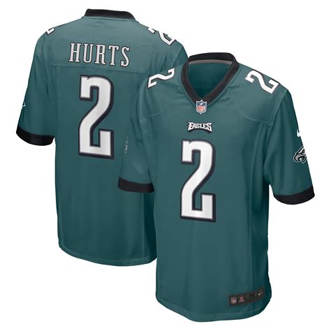 Men's Nike Jalen Hurts Midnight Green Philadelphia Eagles Game Jersey