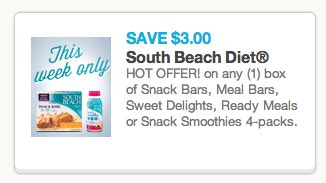 HOT-$3 Off South Beach Coupon ($.98 At WalMart) - Becentsable