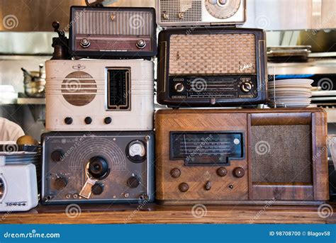 Vintage Radio Communications Equipment. Editorial Photo | CartoonDealer ...