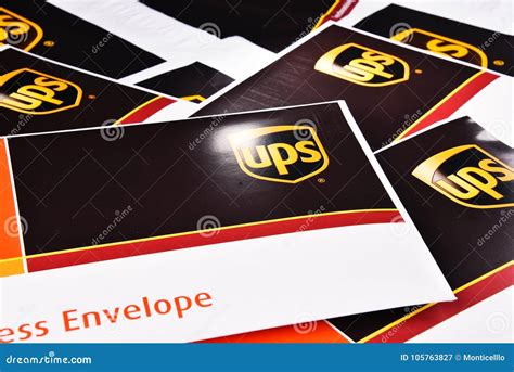 Envelopes of Uinited Parcel Service or UPS Editorial Photography ...