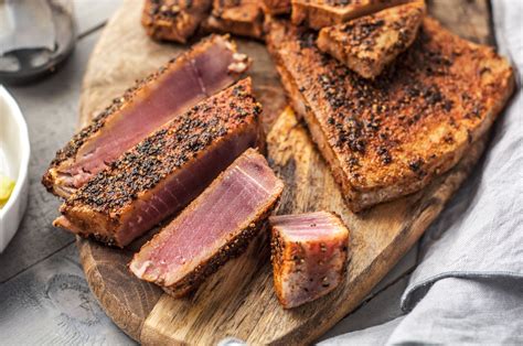 Spice-Rubbed Seared Ahi Tuna Steaks Recipe