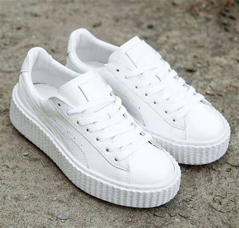 White Puma Sneakers | White puma sneakers, Sole sneakers, Sneakers