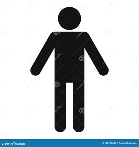 Stick Figure Stickman Icon Pictogram Simple Stock Illustration ...