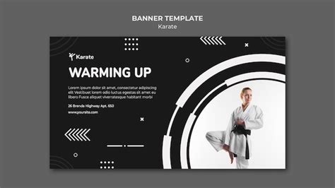 Free PSD | Banner karate class template