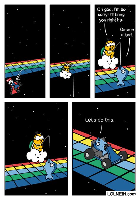 Mario Kart Rainbow Road Meme