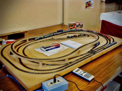 Model railroad; Various types of model railroad track designs that may possibly be included in ...