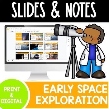 Early Space Exploration | Space Race | Google Slides | Interactive Notebook
