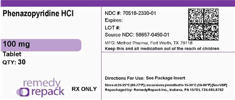 PHENAZOPYRIDINE HCL 100MG- phenazopyridine hydrochloride tablet