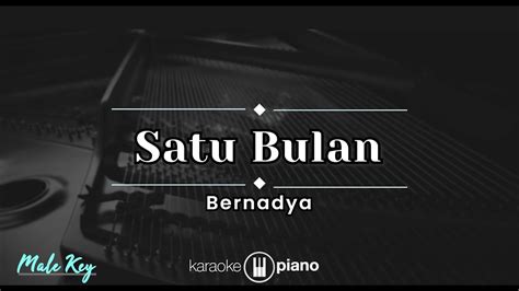 Satu Bulan - Bernadya (KARAOKE PIANO - MALE KEY) - YouTube