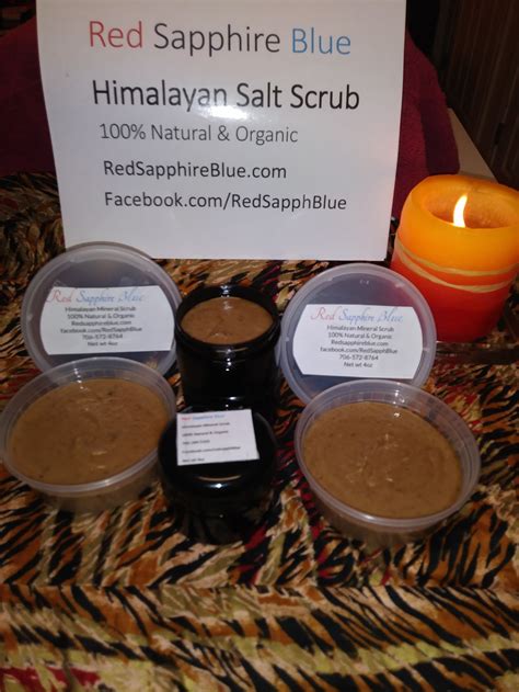 Himalayan Salt Scrub — Red Sapphire Blue