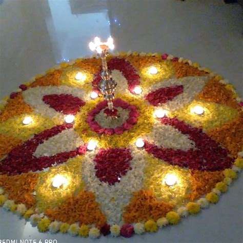 Diwali Flower Rangoli