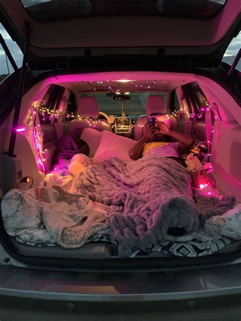 drive in movie | Sleepover, Fun sleepover ideas, Car interior decor