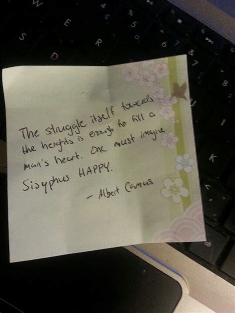 Inspiring Quote from Camus's Myth of Sisyphus