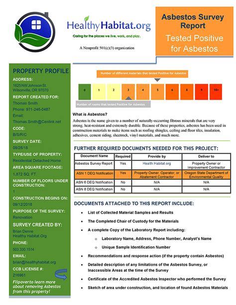 Asbestos Survey testing for Remodeling and Demolition - Healthy Habitat.org