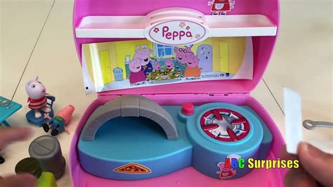 PEPPA PIG Pizza Party Pizzeria Toy Play Set for Kids Cooking Fun ABC ...