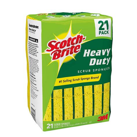 Scotch-Brite® Heavy Duty Scrub Sponge (21 ct.) - Walmart.com