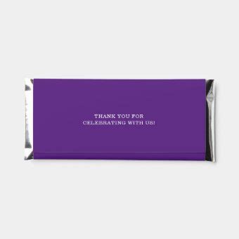 Elegant Mortar Board Purple Graduation Hershey Bar Favors | Zazzle