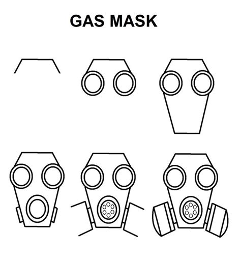 Gas Mask | Gas mask drawing, Easy graffiti drawings, Gas mask art