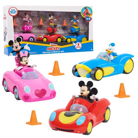 Disney Junior Mickey Mouse Funhouse Deluxe Vehicle Set, Mickey Mouse ...