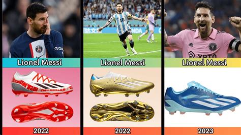 LIONEL MESSI - New Soccer Cleats & All Football Boots 2004-2023 - YouTube