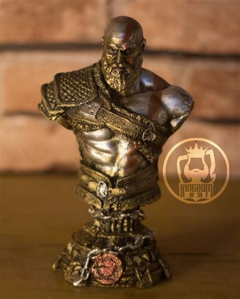 God of War Kratos STATUE Video Game Gift Kratos Bust | Etsy Australia