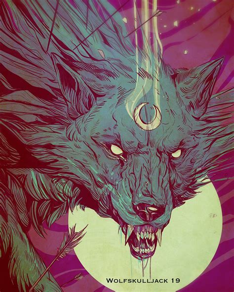 WolfSkullJack on Twitter | Werewolf art, Illustration art, Art inspiration