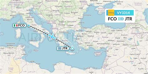 VY3314 Flight Status Vueling: Rome to Santorini (VLG3314)