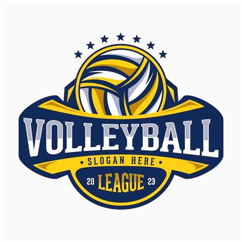 Premium Vector | Volleyball League vector mascot logo design modern ...