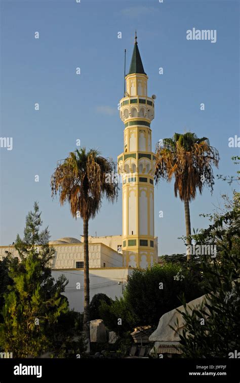 africa, libya, capital, city view, islam, mosque, tripoli, blue, tower Stock Photo - Alamy