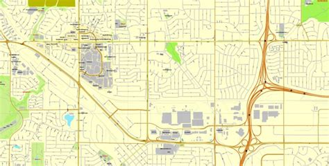 Omaha, Nebraska, US, exact vector street City Plan map V3.09, full ...