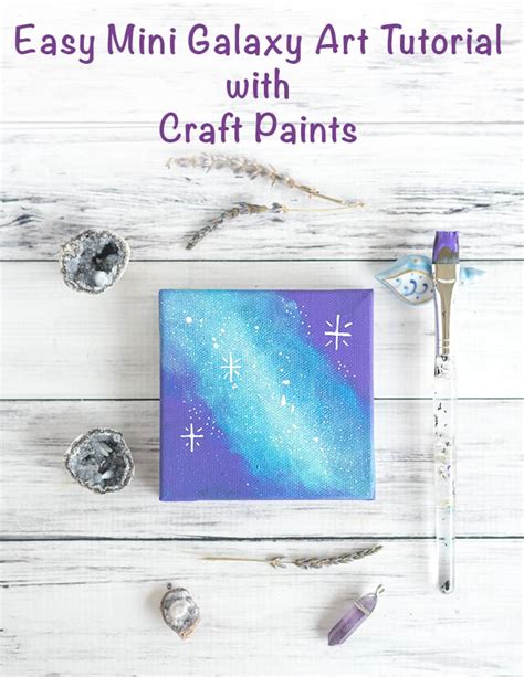 Easy Galaxy Painting Tutorial with Craft Paints - Two Ways! - The ...